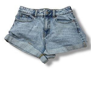 PacSun Blue Jean Shorts High-Waisted Vintage Style